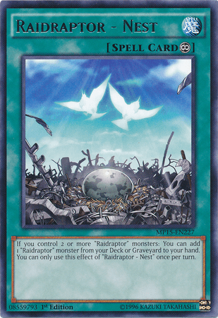 Raidraptor - Nest [MP15-EN227] Rare - Josh's Cards