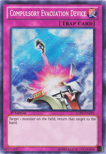 Compulsory Evacuation Device [LCJW-EN295] Secret Rare - Josh's Cards