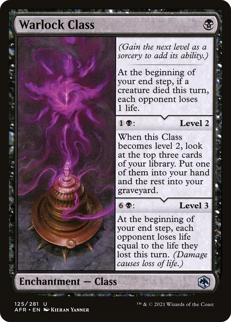 Warlock Class (AFR-125) - Adventures in the Forgotten Realms Foil