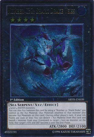 Number C32: Shark Drake Veiss (UTR) [ABYR-EN039] Ultimate Rare - Josh's Cards