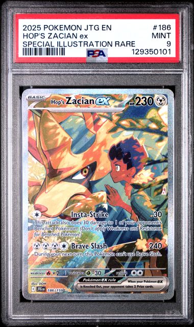 Hop's Zacian ex Journey Together 186/159 PSA 9