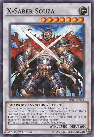 X-Saber Souza [SP15-EN033] Shatterfoil Rare - Josh's Cards
