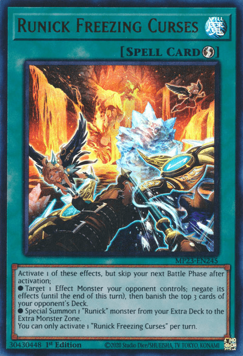 Runick Freezing Curses [MP23-EN245] Ultra Rare - Josh's Cards