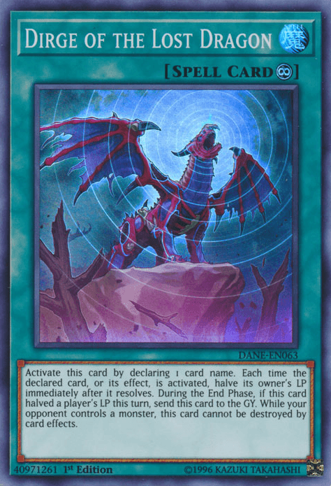 Dirge of the Lost Dragon [DANE-EN063] Super Rare - Josh's Cards
