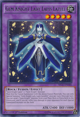 Gem-Knight Lady Lapis Lazuli [SECE-EN046] Rare - Josh's Cards