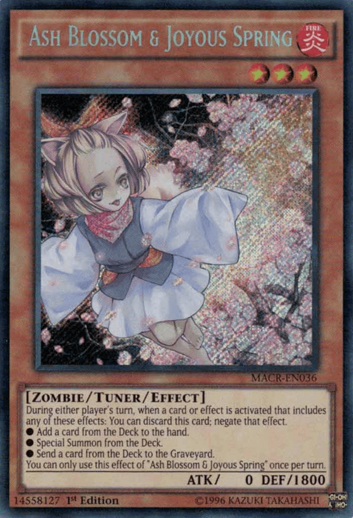 Ash Blossom & Joyous Spring [MACR-EN036] Secret Rare - Josh's Cards