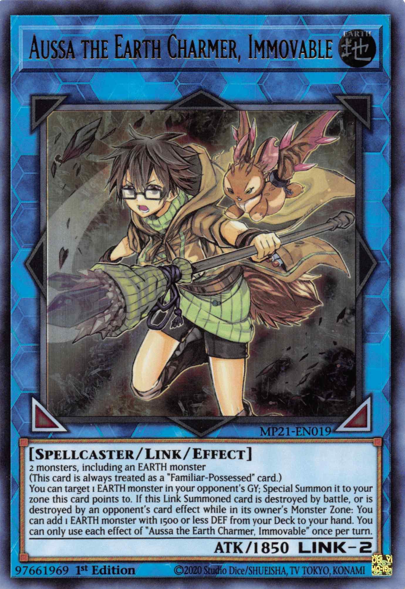 Aussa the Earth Charmer, Immovable [MP21-EN019] Ultra Rare - Josh's Cards