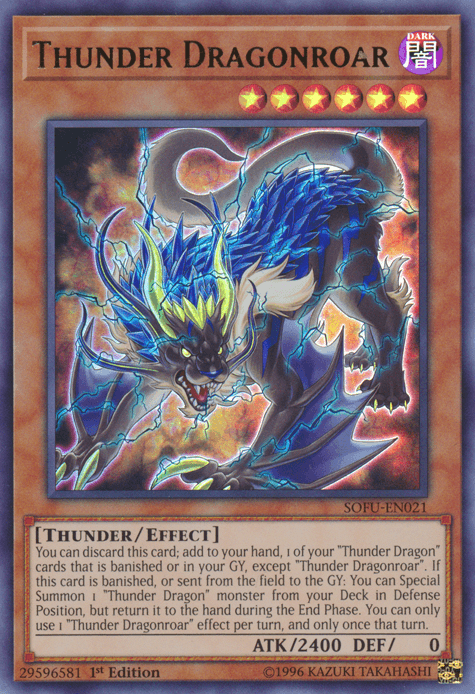 Thunder Dragonroar [SOFU-EN021] Ultra Rare - Josh's Cards