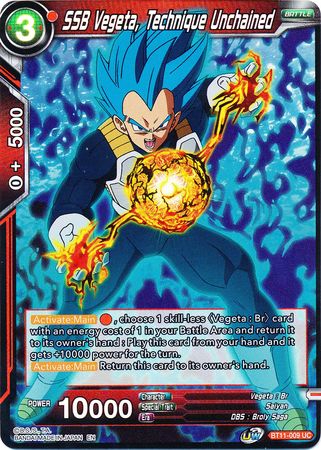 SSB Vegeta, Technique Unchained (BT11-009) [Vermilion Bloodline 2nd Edition] Parallel Foil