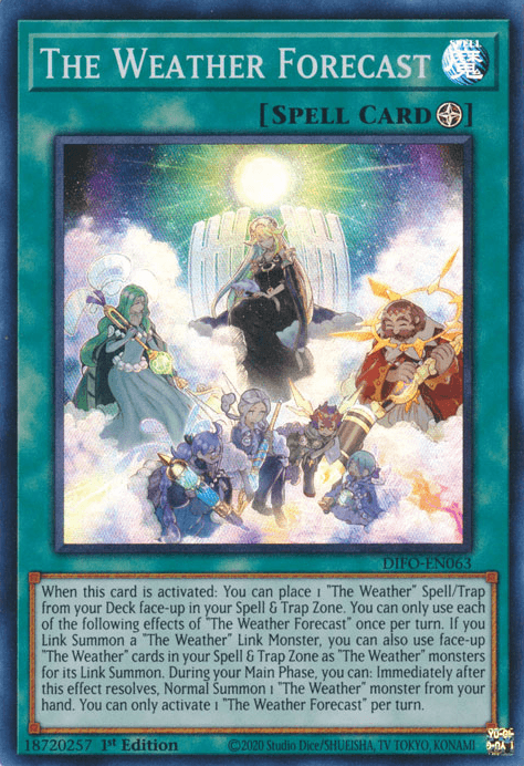 The Weather Forecast [DIFO-EN063] Super Rare - Josh's Cards