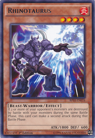 Rhinotaurus [BP03-EN076] Rare - Josh's Cards