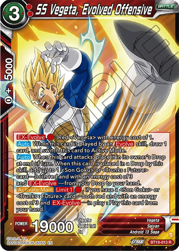 SS Vegeta, Evolved Offensive (BT19-013) [Fighter's Ambition] Parallel Foil