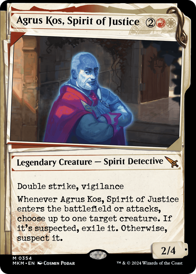 Agrus Kos, Spirit of Justice (Showcase) [Murders at Karlov Manor] - Josh's Cards