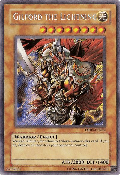 Gilford the Lightning [DR04-EN242] Secret Rare - Josh's Cards