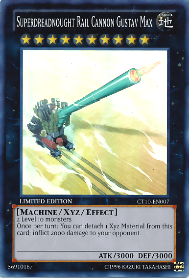 Superdreadnought Rail Cannon Gustav Max [CT10-EN007] Super Rare - Josh's Cards