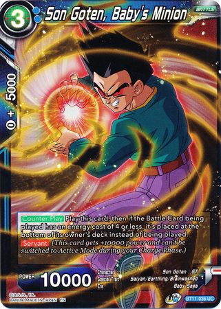 Son Goten, Baby's Minion (BT11-036) [Vermilion Bloodline 2nd Edition] Parallel Foil