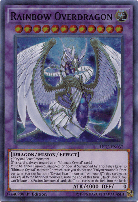 Rainbow Overdragon [LED2-EN037] Super Rare - Josh's Cards