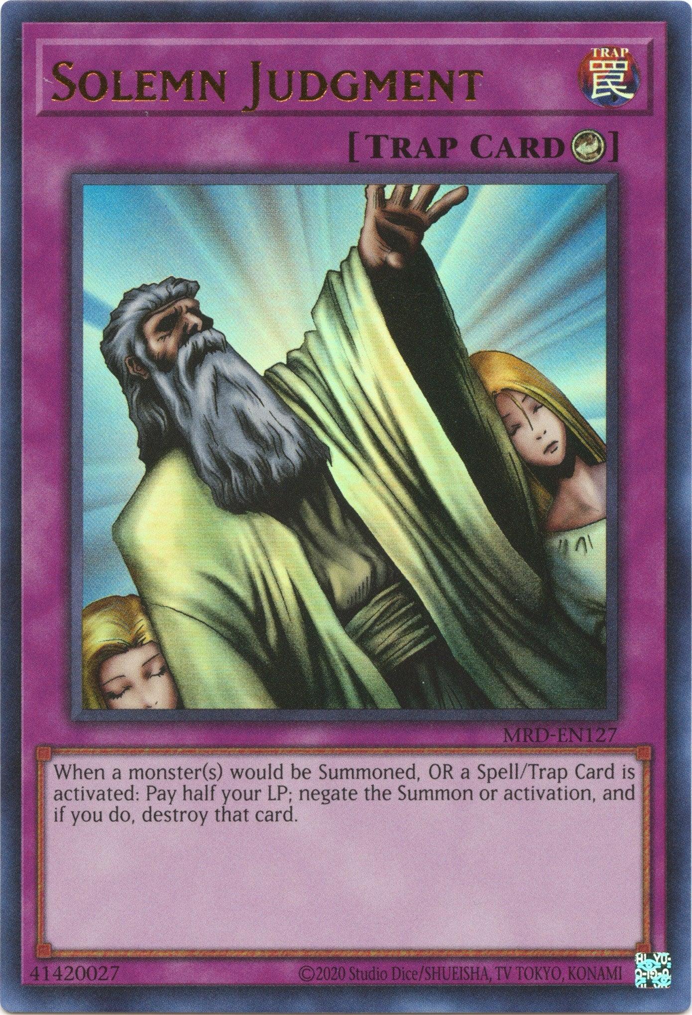 Solemn Judgment (25th Anniversary) [MRD-EN127] Ultra Rare - Josh's Cards