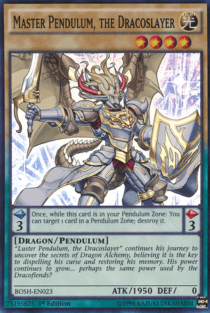 Master Pendulum, the Dracoslayer [BOSH-EN023] Super Rare - Josh's Cards