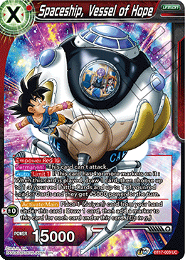 Spaceship, Vessel of Hope (BT17-003) [Ultimate Squad] Parallel Foil