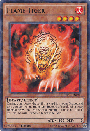 Flame Tiger [BP03-EN095] Shatterfoil Rare - Josh's Cards