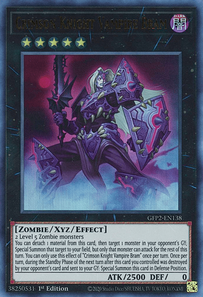 Crimson Knight Vampire Bram [GFP2-EN138] Ultra Rare - Josh's Cards