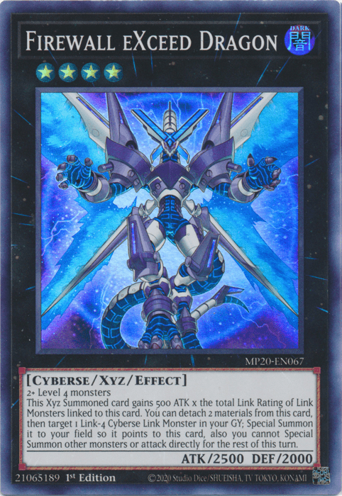Firewall eXceed Dragon [MP20-EN067] Super Rare - Josh's Cards