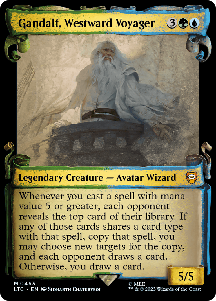 Gandalf, Westward Voyager (LTC-463) - Tales of Middle-earth Commander: (Showcase)