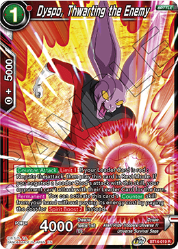 Dyspo, Thwarting the Enemy (BT14-019) [Cross Spirits] Parallel Foil