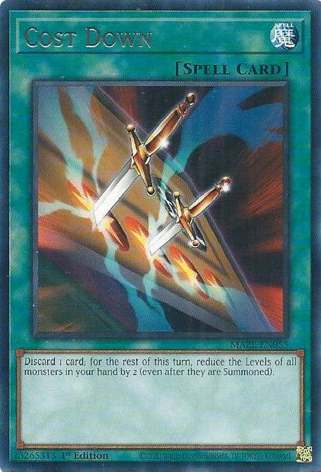 Cost Down [MAZE-EN055] Rare - Josh's Cards