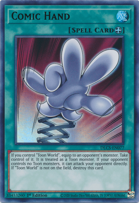 Comic Hand (Green) [DLCS-EN077] Ultra Rare - Josh's Cards
