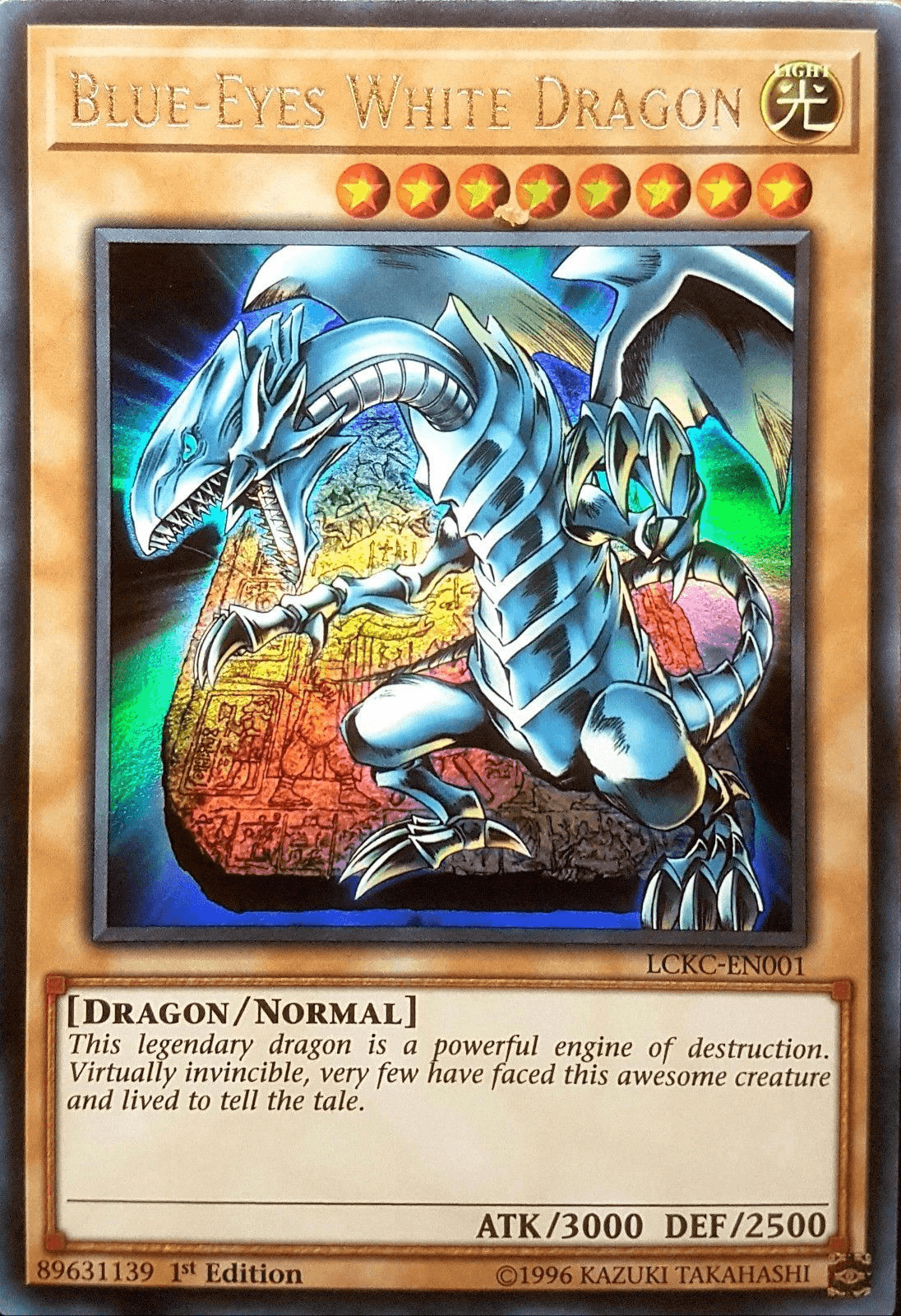 Blue-Eyes White Dragon (Version 4) [LCKC-EN001] Ultra Rare - Josh's Cards