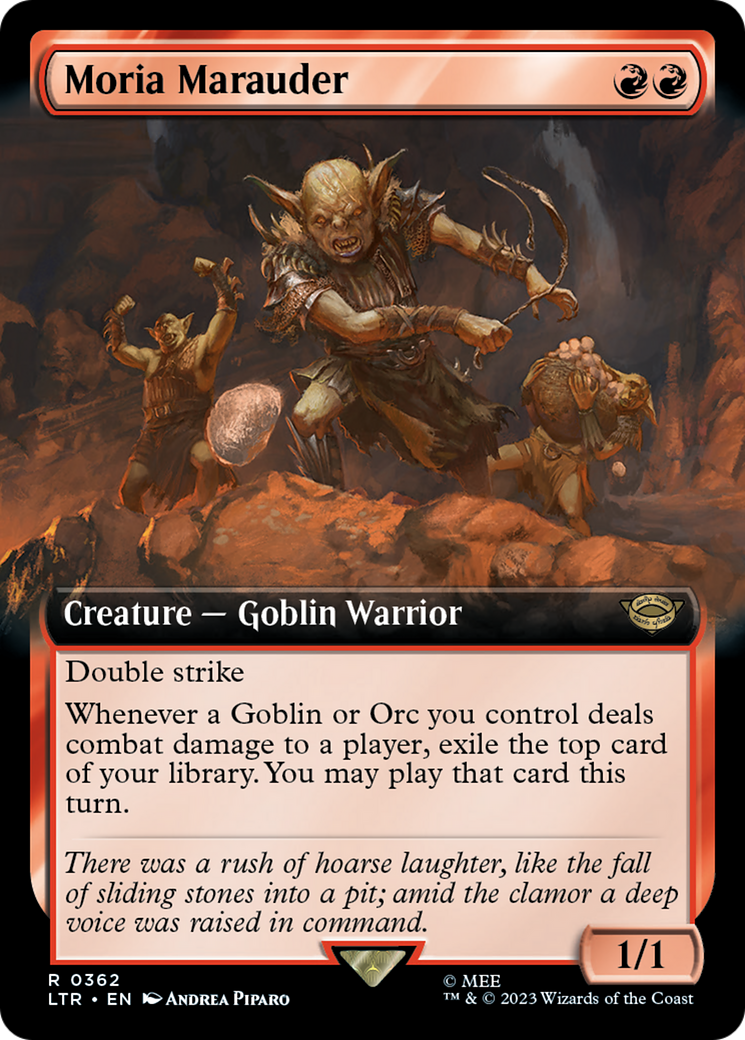 Moria Marauder (LTR-362) - The Lord of the Rings: Tales of Middle-earth: (Extended Art) Foil