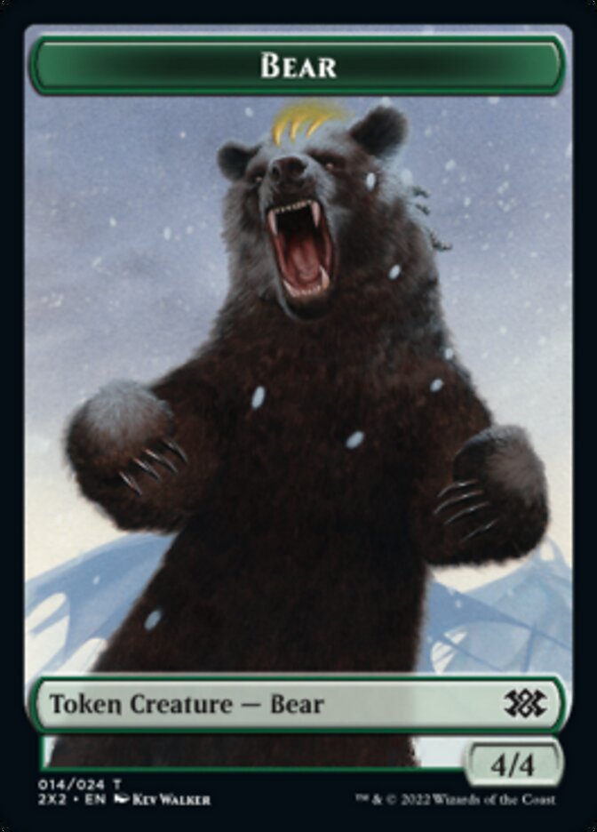 Bear // Eldrazi Scion Double-Sided Token [Double Masters 2022 Tokens] Foil