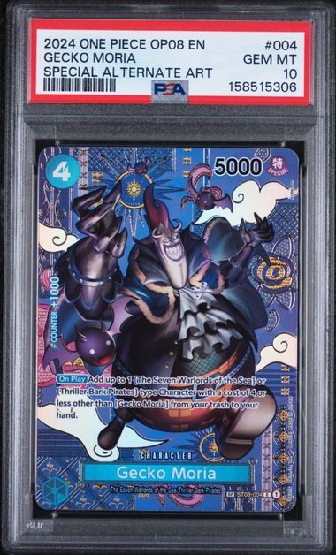 Gecko Moria Special Alternate Art ST03-004 Two Legends PSA 10