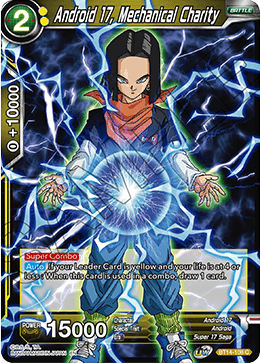 Android 17, Mechanical Charity (BT14-108) [Cross Spirits] Parallel Foil