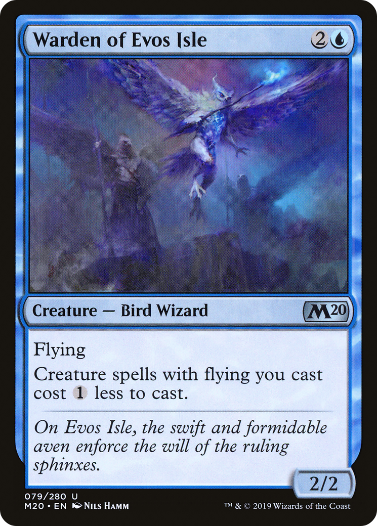 Warden of Evos Isle (M20-079) - Core Set 2020 Foil
