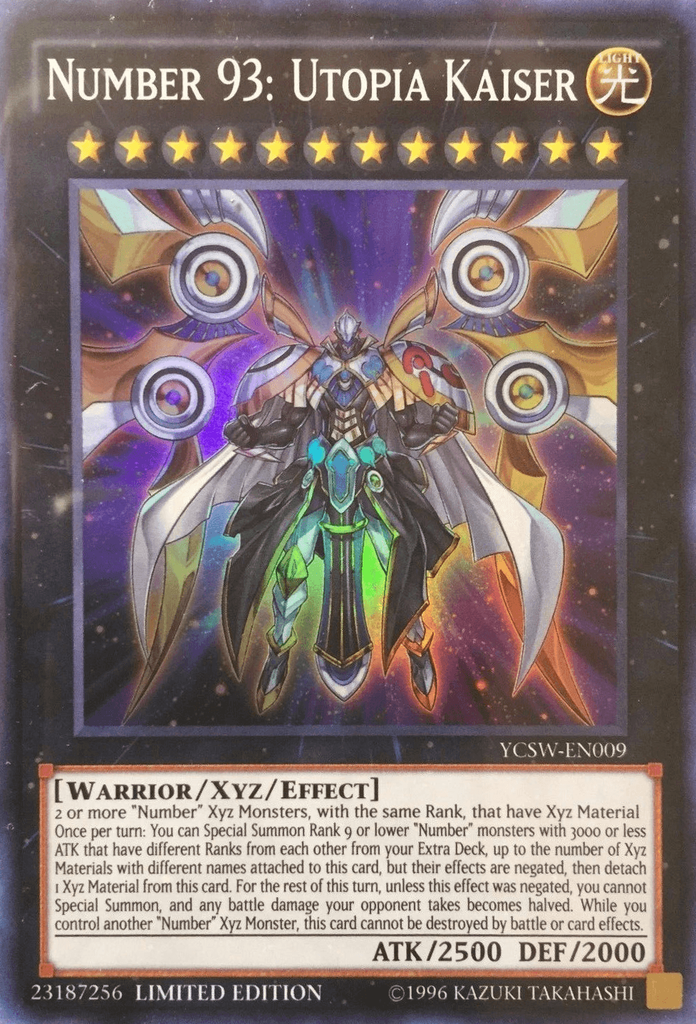 Number 93: Utopia Kaiser [YCSW-EN009] Super Rare - Josh's Cards