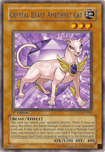 Crystal Beast Amethyst Cat [DP07-EN002] Rare - Josh's Cards