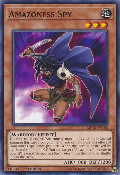 Amazoness Spy [MP18-EN165] Common - Josh's Cards