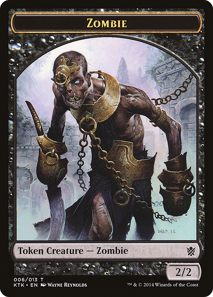Zombie (KTK-006) - Khans of Tarkir Tokens