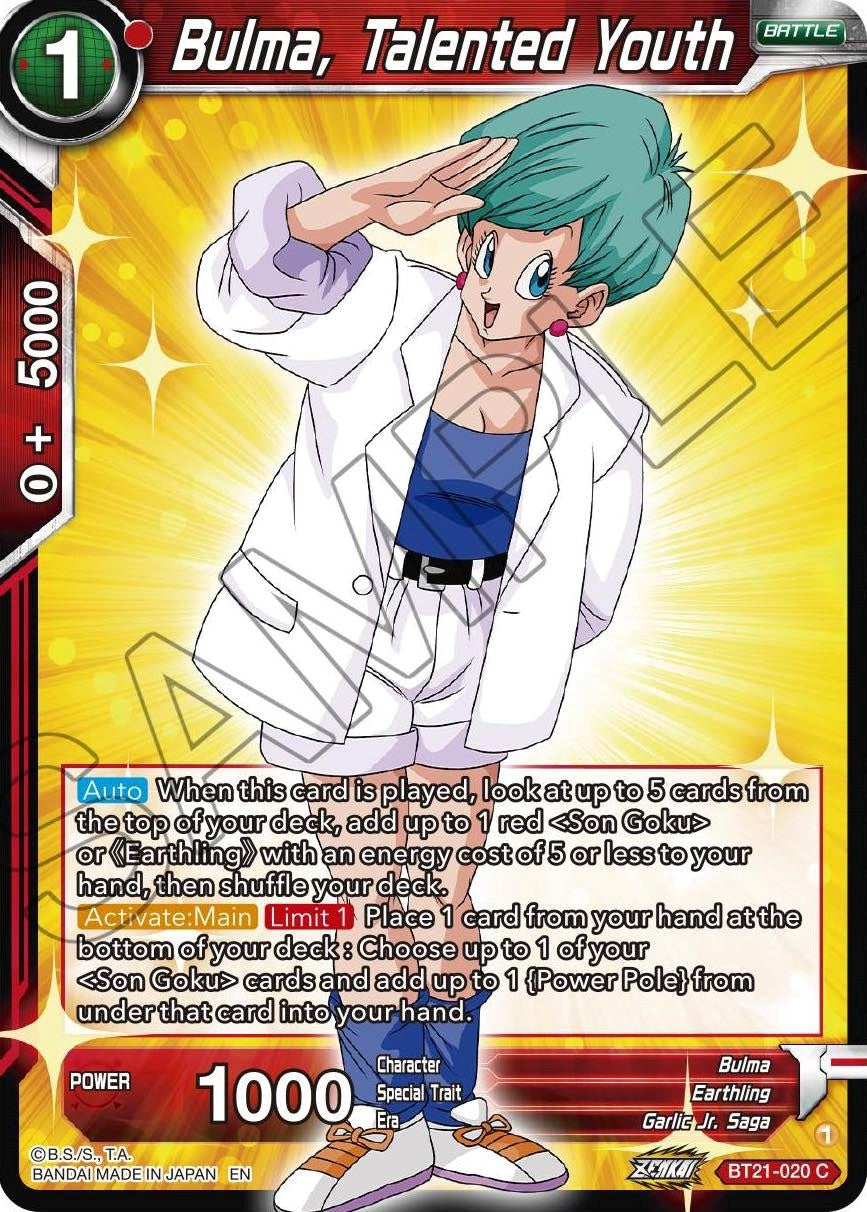 Bulma, Talented Youth (BT21-020) [Wild Resurgence] Parallel Foil