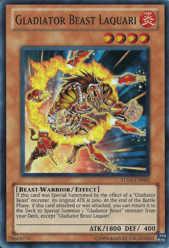 Gladiator Beast Laquari [TU05-EN002] Super Rare - Josh's Cards