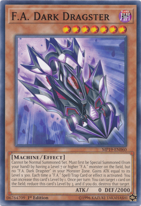 F.A. Dark Dragster [MP19-EN060] Common - Josh's Cards