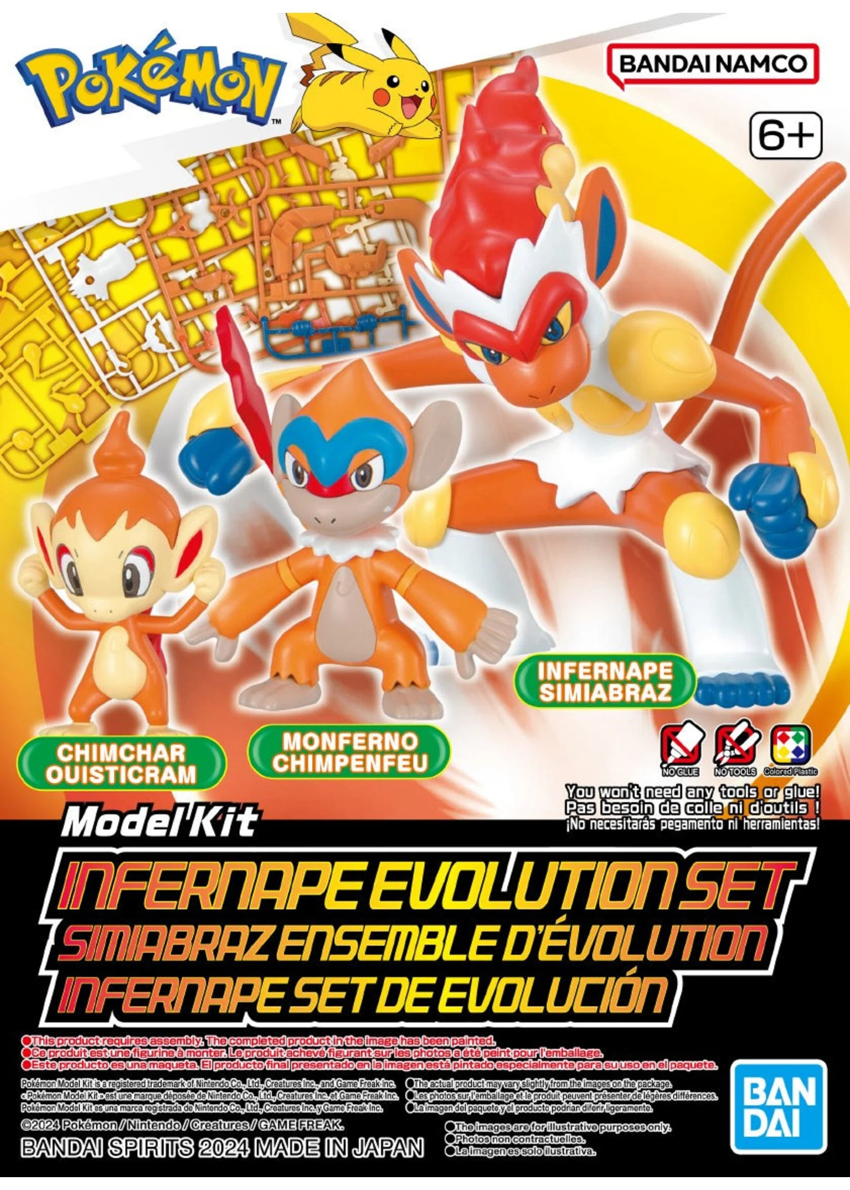 Pokemon Infernape Evolution Set Model Kit