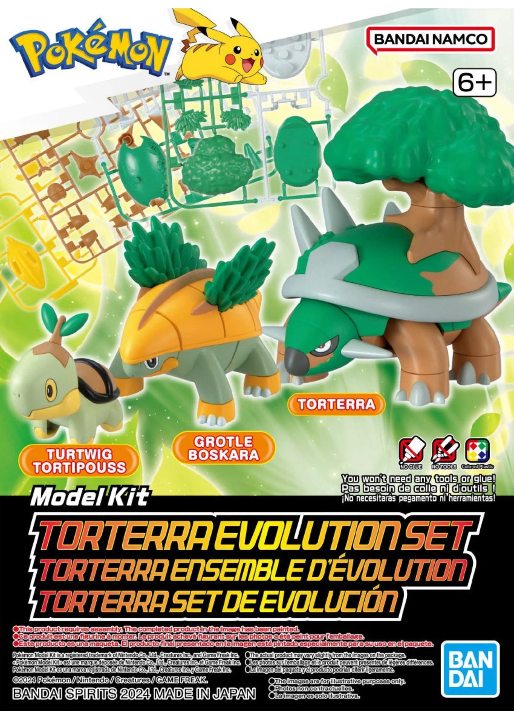 Pokemon Torterra Evolution Set Model Kit