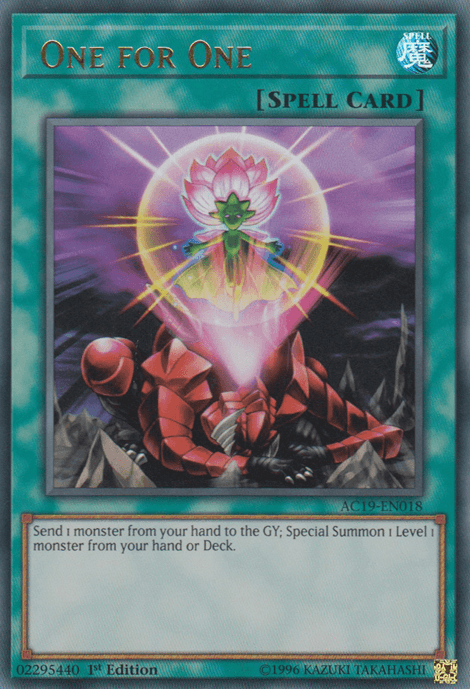 One for One [AC19-EN018] Ultra Rare - Josh's Cards