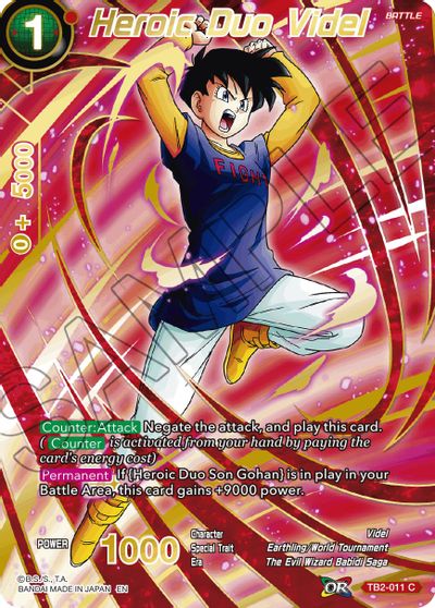Heroic Duo Videl (Alternate Art) (TB2-011) [Special Anniversary Set 2021] Parallel Foil