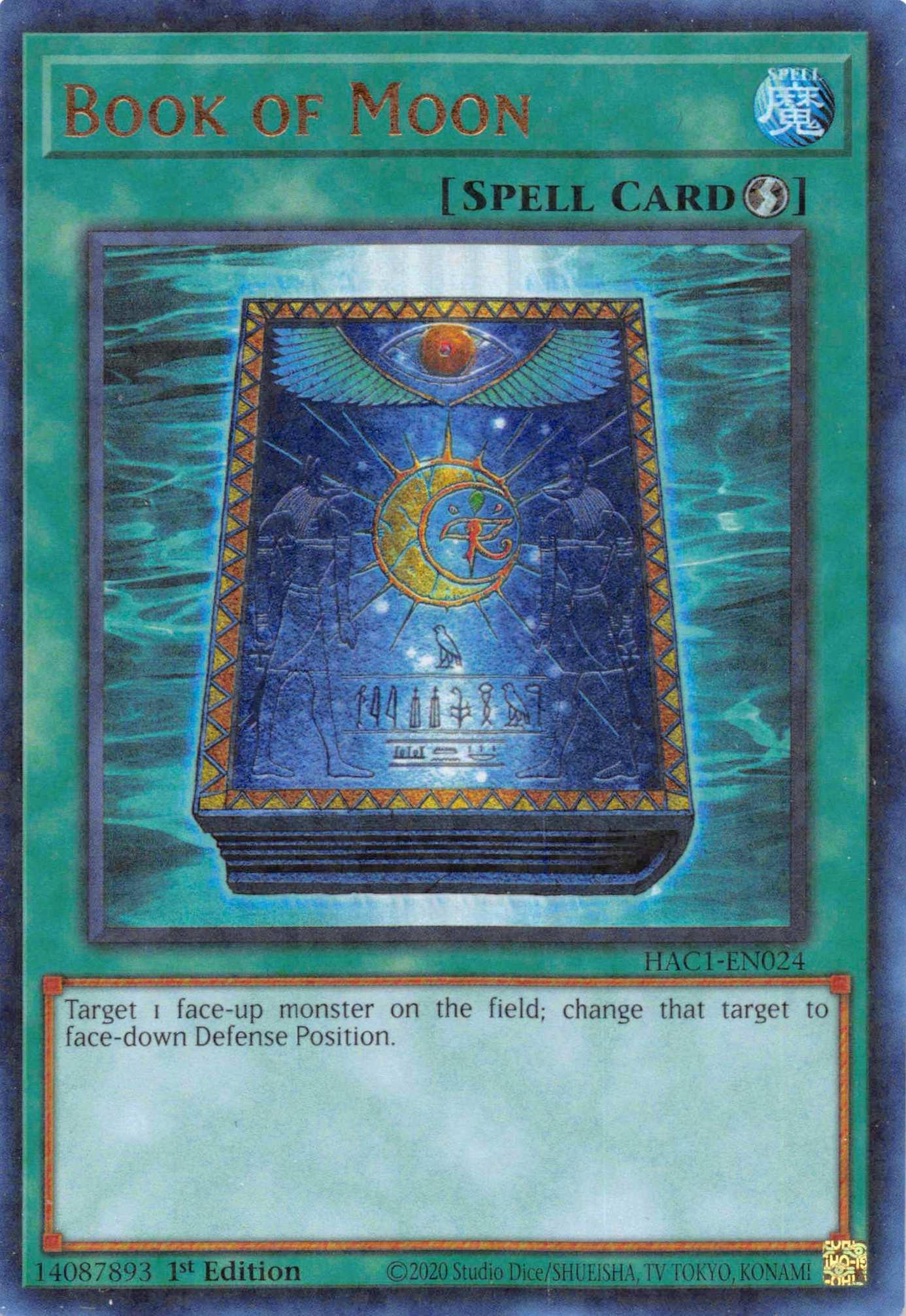Book of Moon (Duel Terminal) [HAC1-EN024] Parallel Rare - Josh's Cards