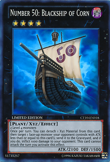 Number 50: Blackship of Corn [CT10-EN018] Super Rare - Josh's Cards